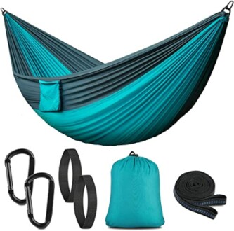 Camping Hammock Review: Portable Nylon Hammock with Tree Straps for Outdoors